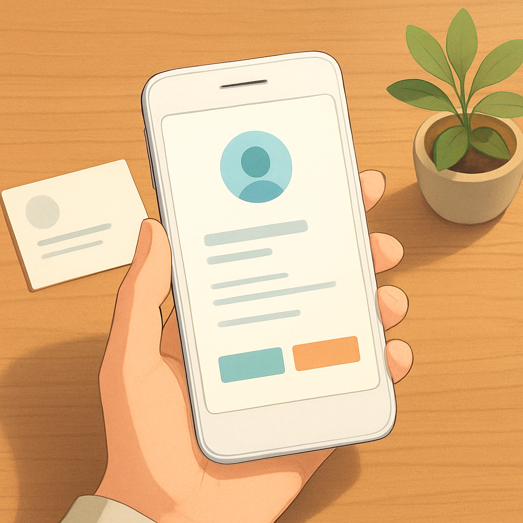 모바일 명함 메인 이미지