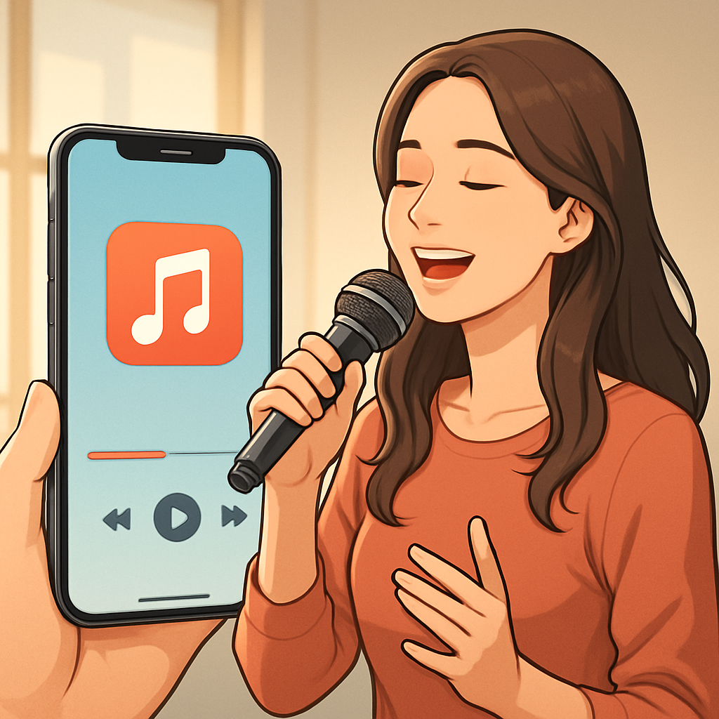 가라오케 앱 이미지