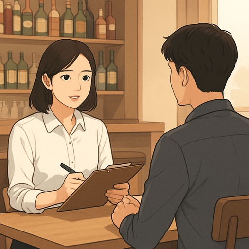 주점 알바 면접 이미지