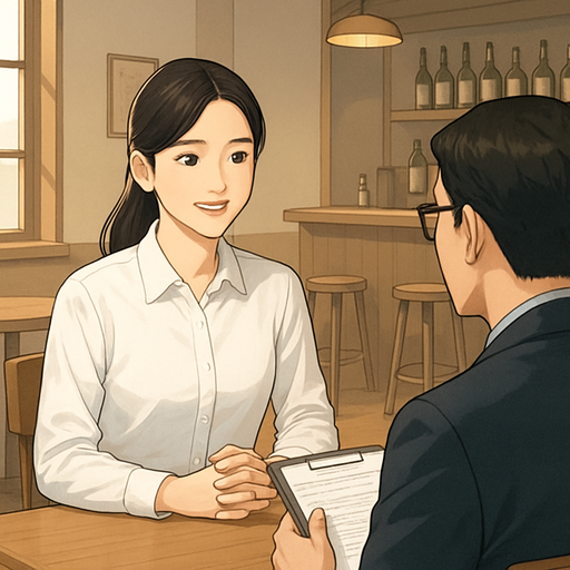 주점 알바 면접 이미지