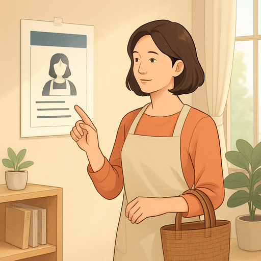 주부 아르바이트 구인 이미지